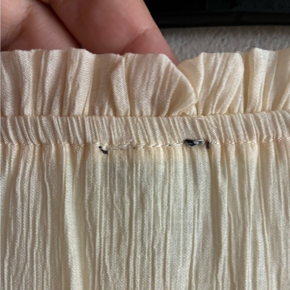 Windsor Cream Front Slit Tiered Maxi Skirt S - Picture 11 of 11